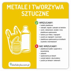 Naklejka zewnętrzna na pojemnik EDUZLEPA 30x30 plastik