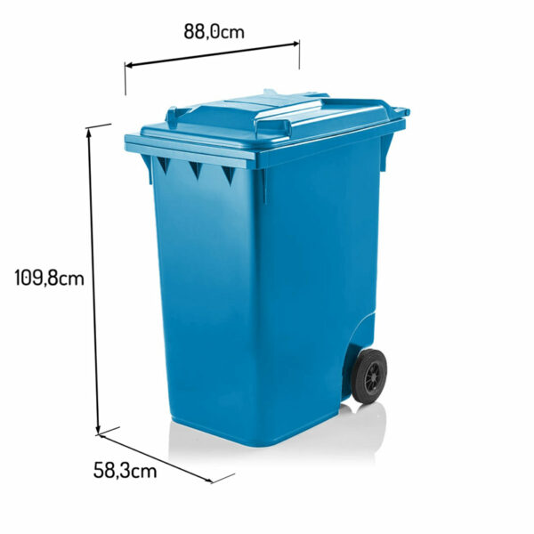 Pojemnik na odpady WEBER 360 niebieski wymiar