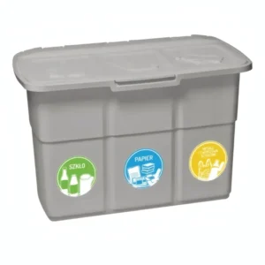 Kosz do segregacji odpadów 3-komorowy EKOTRIO 75