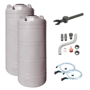 Zbiorniki na deszczówkę zestaw VERDE DUO 2x1000L