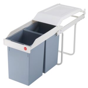 Zestaw szafkowy do sortowania odpadów MULTI-BOX DUO L 2x 14l