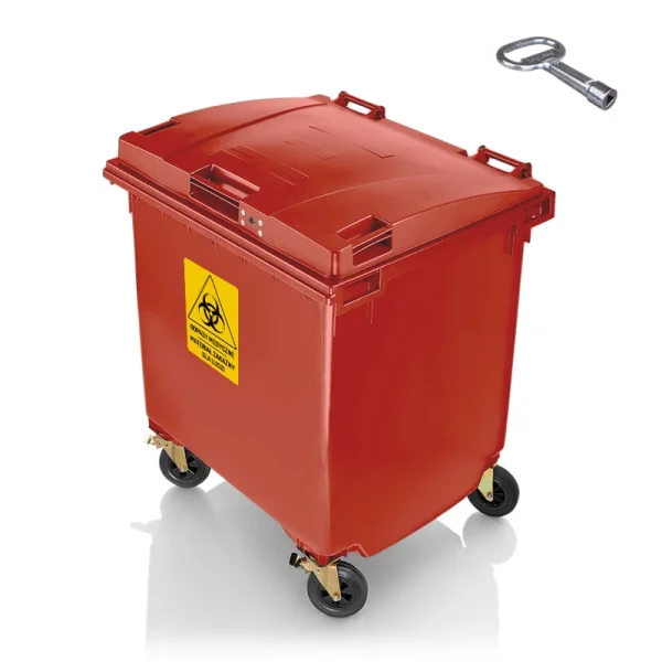 Pojemnik na odpady medyczne WEBER MED 1100 czerwony