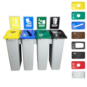 Pojemnik do segregacji odpadów WASTE WATCHER 87 papier plastik szkło metal bio odpad dokumenty nowe