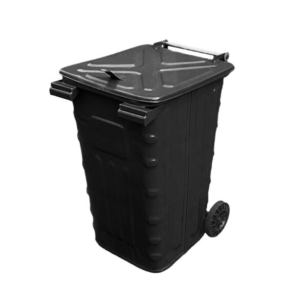 Metalowy pojemnik na odpady BLACHMAN 240 czarny