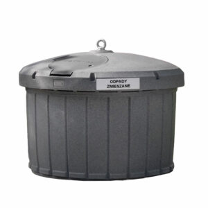 Półpodziemny pojemnik na odpady SEMI UNDER 5000 czarny