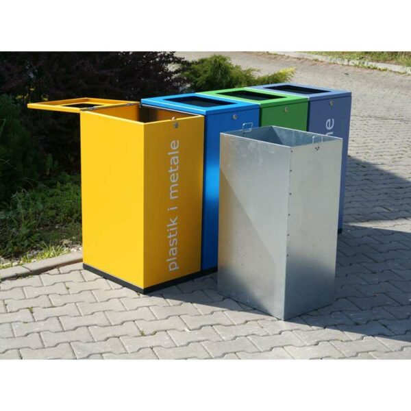 Stacja do segregacji odpadów MODERN GRAFIO 4×100 wsad