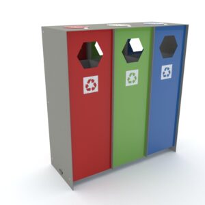Uliczna stacja do segregacji odpadów FAVORIT 3×60