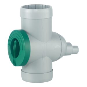 Zbieracz wody deszczowej z filtrem siatkowym INOX szary