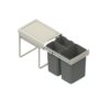 Kosz szafkowy wysuwany do segregacji JC40 1x20/2x9 l
