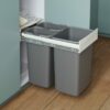 Kosz szafkowy wysuwany do segregacji JC40 1x20/2x9 l w szafce