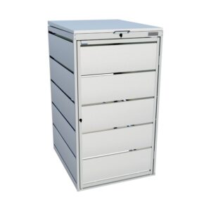 Obudowa na pojemnik komunalny COVER GRAY 240 L - RAL 9006