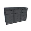 Obudowa na pojemniki komunalne COVER GRAY 3x120 L