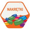 Naklejka na kosz do segregacji odpadów dla dzieci 18 x 20 cm pomarańczowa