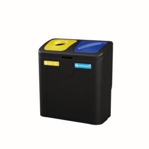 Stacja do segregacji odpadów TUDEKS MINIMAL 2X50 L czarny