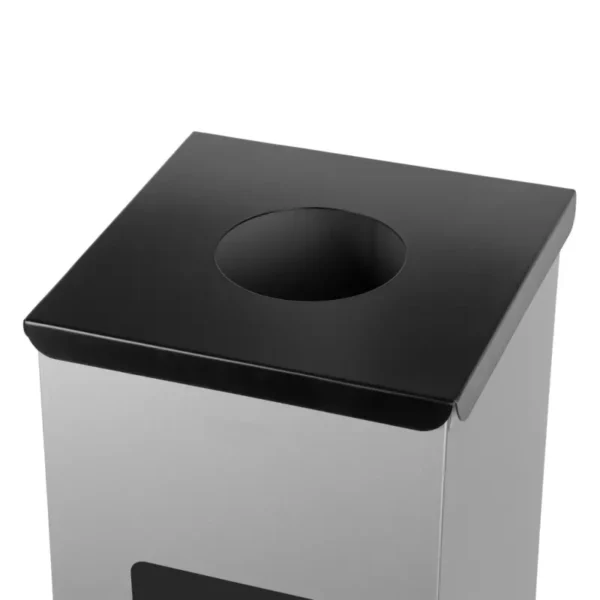 Kosz do segregacji odpadów EKO SQUARE 60 L otwór wrzutowy