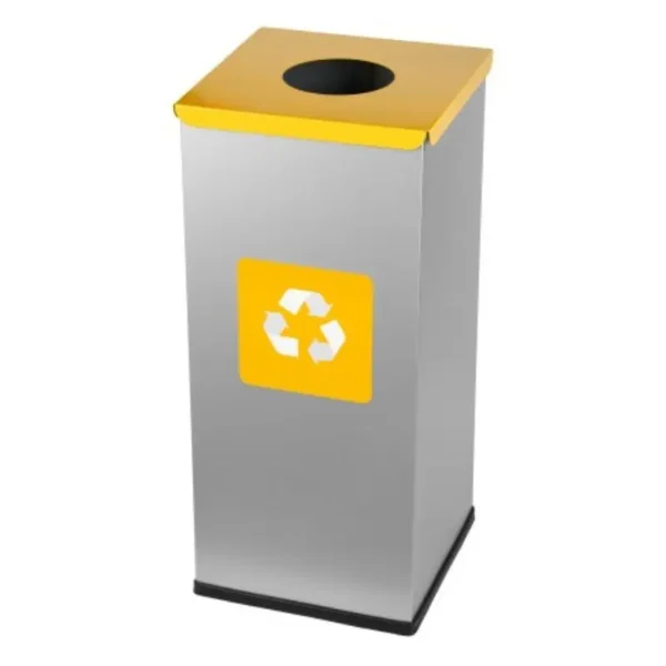 Kosz do segregacji odpadów EKO SQUARE 60 L żółty