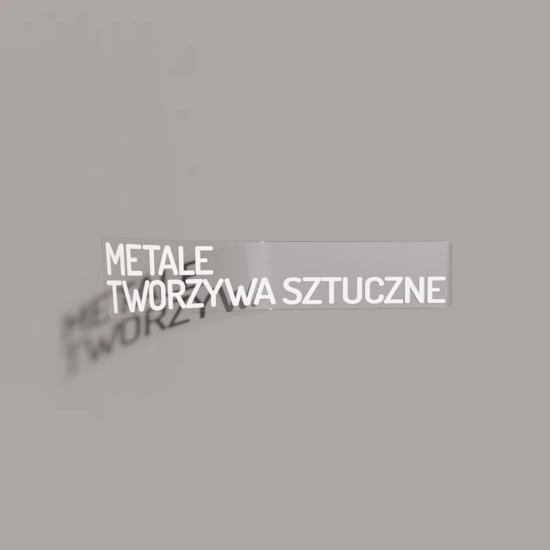 metale i tw. sztuczne