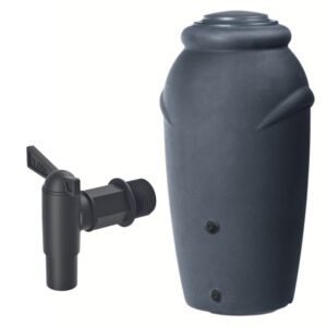 Zbiornik na deszczówkę amfora z donicą AQUACAN BABY 210 L antracyt z kranikiem Zbiornik na deszczówkę amfora z donicą AQUACAN BABY 210 L antracyt z kranikiem