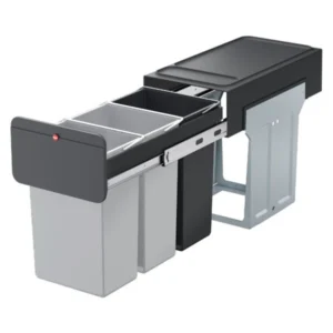 Kosz na śmieci do kuchni, potrójny, szafkowy ECOLINE DESIGN 3 x 10 L