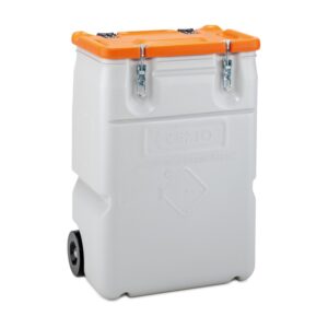 Mobilny pojemnik na materiały niebezpieczne MOBIL-BOX 170 L - pomarańczowy