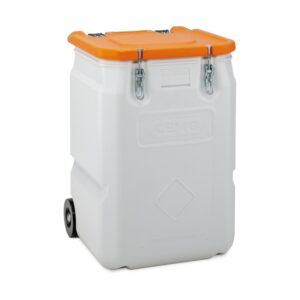 Mobilny pojemnik na materiały niebezpieczne MOBIL-BOX 250 L - pomarańczowy