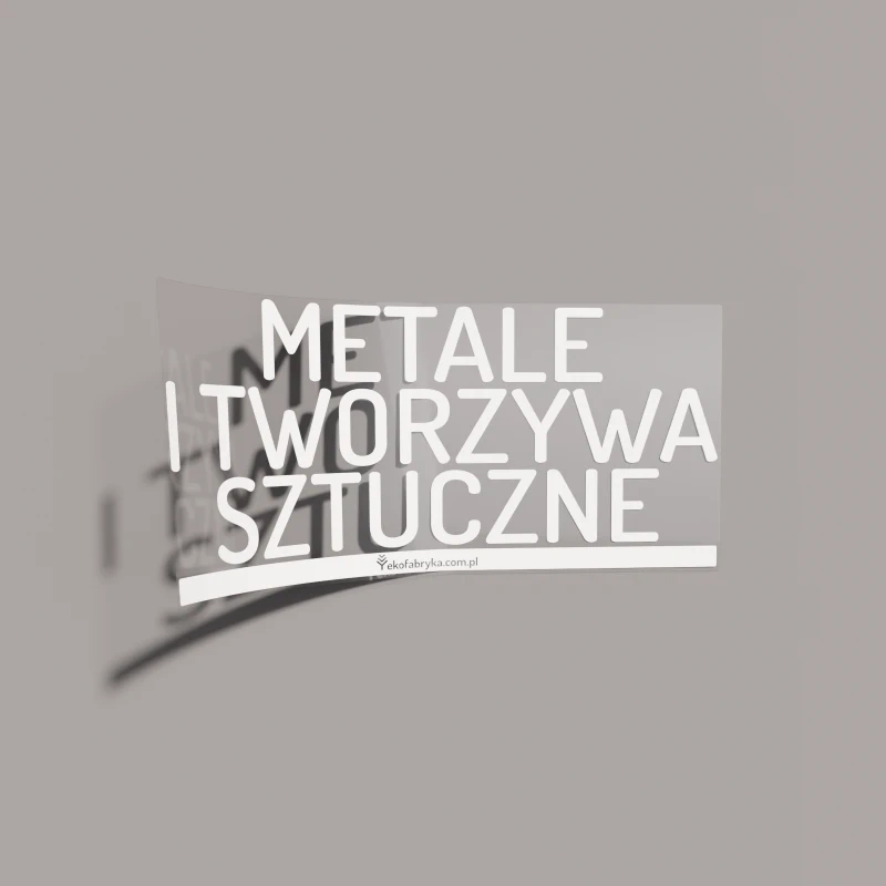 metale i tw. sztuczne