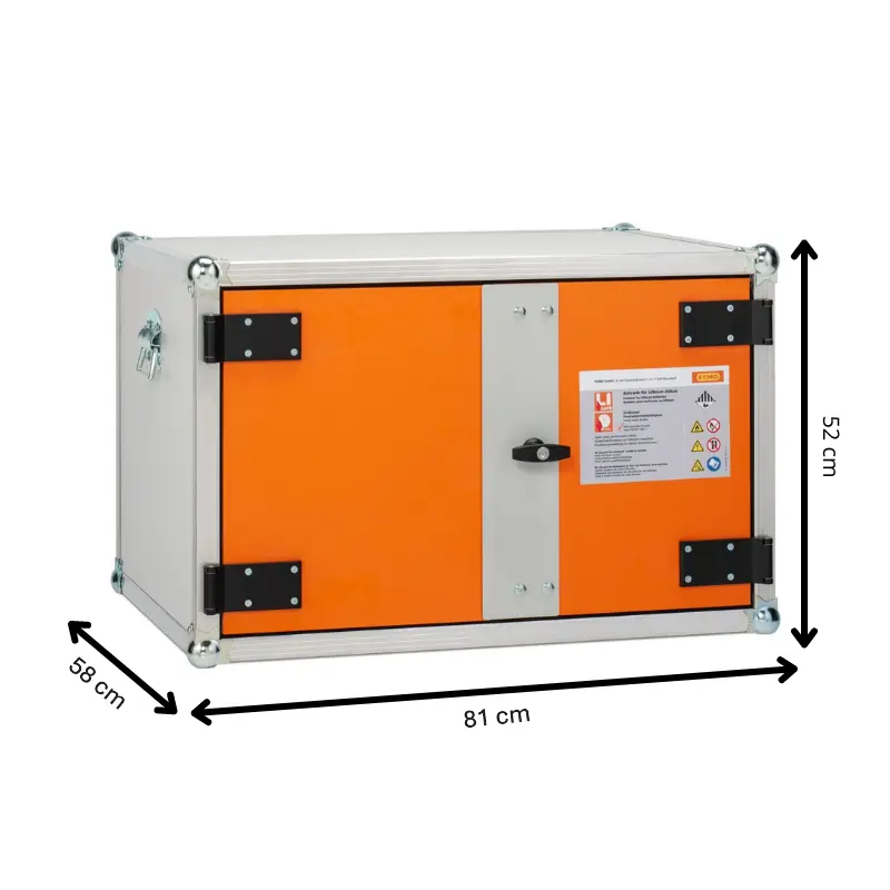 Ognioodporna szafa na akumulatory litowo-jonowe LOCKEX 8/5 FAS - 11885 - wymiary