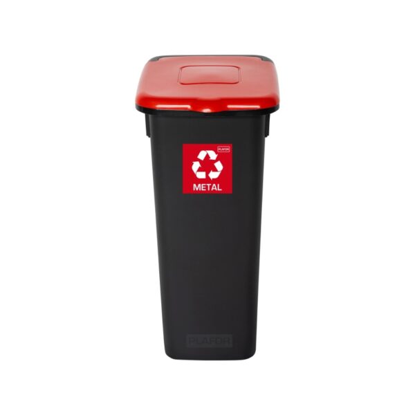 Kosz do segregacji odpadów FLAP BIN BLACK 20 L - CZERWONY