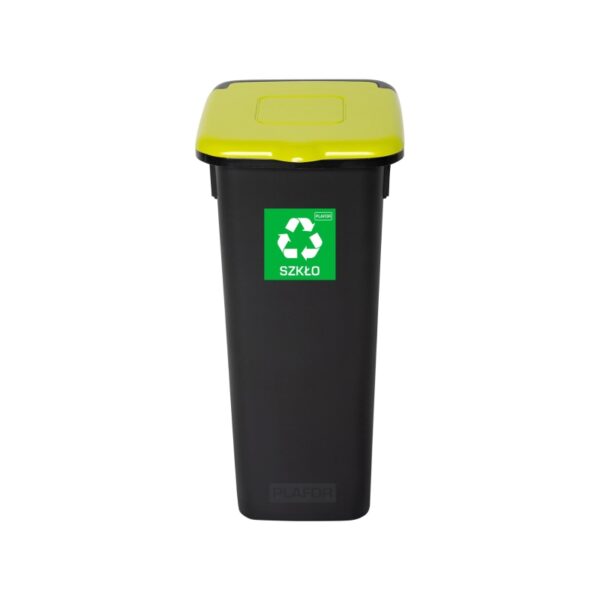 Kosz do segregacji odpadów FLAP BIN BLACK 20 L - ZIELONY