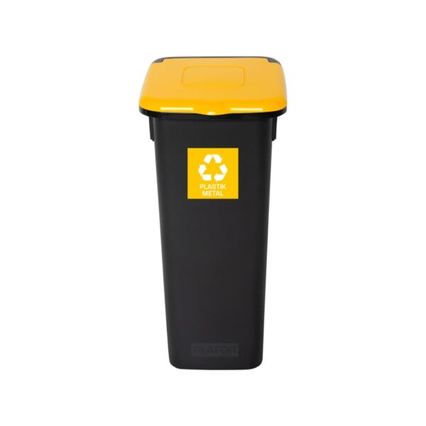 Kosz do segregacji odpadów FLAP BIN BLACK 20 L - ŻÓŁTY