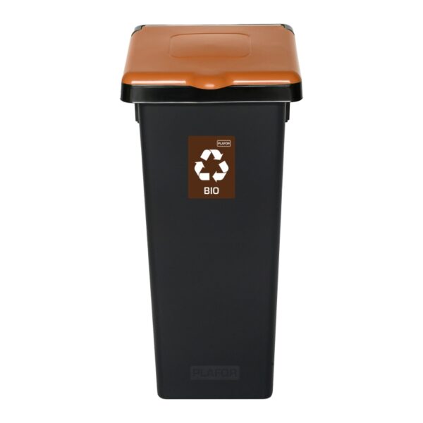 Kosz do segregacji odpadów FLAP BIN BLACK 53 L - BRĄZOWY