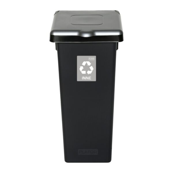 Kosz do segregacji odpadów FLAP BIN BLACK 53 L - SZARY