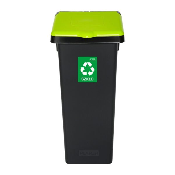 Kosz do segregacji odpadów FLAP BIN BLACK 53 L - ZIELONY