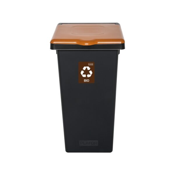 Kosz do segregacji odpadów FLAP BIN BLACK 75 L - BRĄZOWY