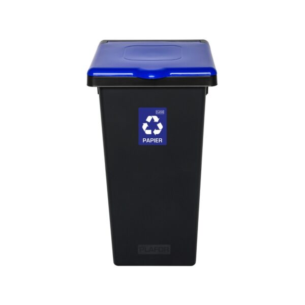 Kosz do segregacji odpadów FLAP BIN BLACK 75 L - NIEBIESKI