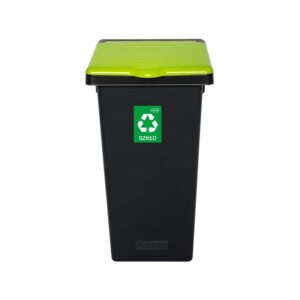 Kosz do segregacji odpadów FLAP BIN BLACK 75 L - ZIELONY