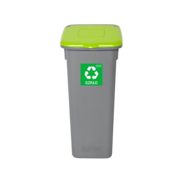 Kosz do segregacji odpadów FLAP BIN GRAY 20 L - ZIELONY