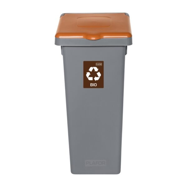 Kosz do segregacji odpadów FLAP BIN GRAY 53 L - BRĄZOWY