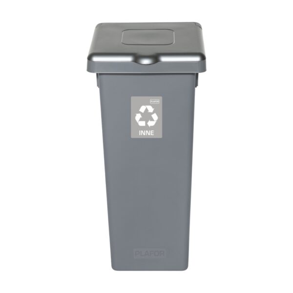 Kosz do segregacji odpadów FLAP BIN GRAY 53 L - SZARY