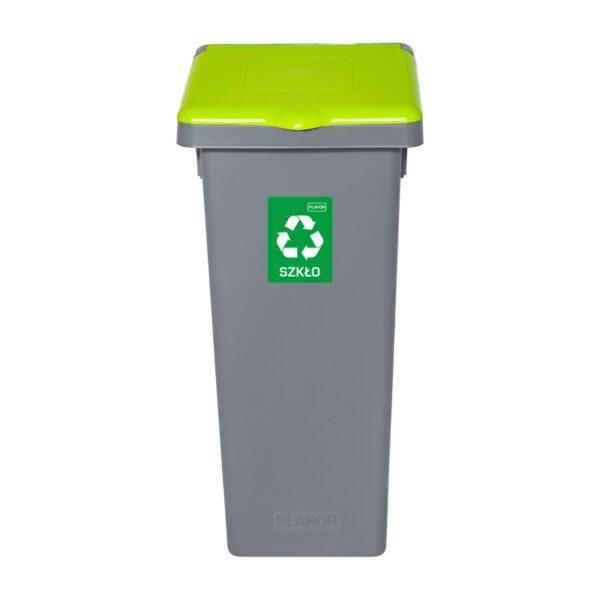 Kosz do segregacji odpadów FLAP BIN GRAY 53 L - ZIELONY