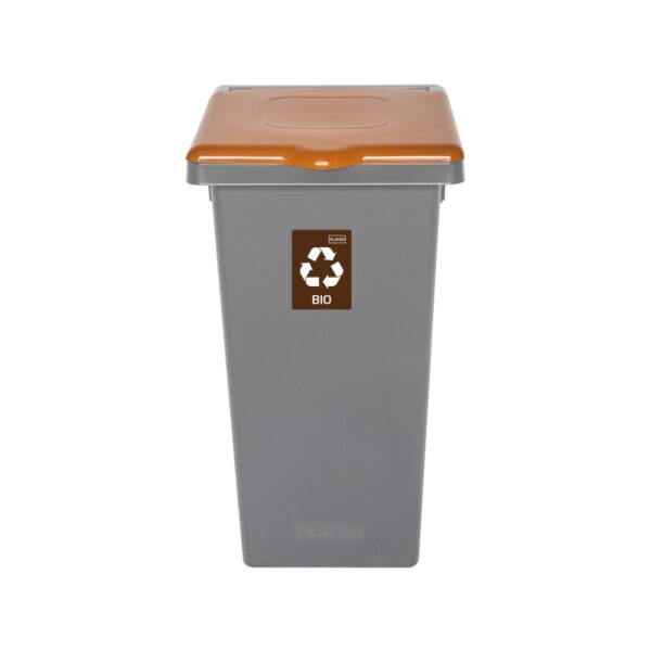 Kosz do segregacji odpadów FLAP BIN GRAY 75 L - BRĄZOWY