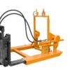 Wywrotnica hydrauliczna do pojemników na odpady 120 l do wózka widłowego MK-H 240 - pomarańczowa, bok