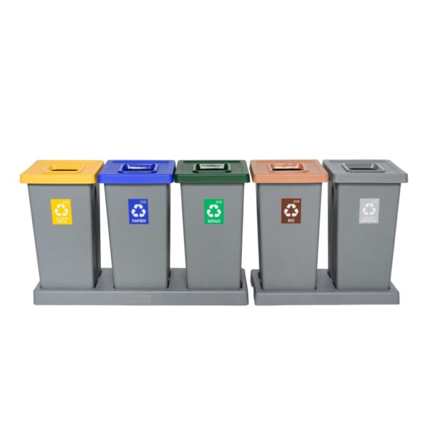 Zestaw do segregacji odpadów FIT BIN GRAY SET 5x75