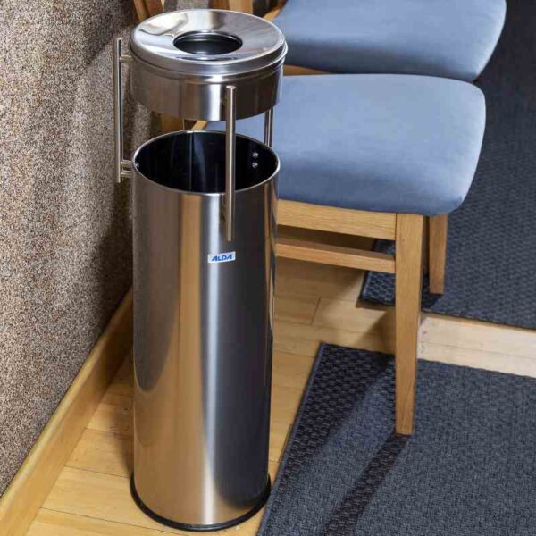 Koszopopielnica ze stali nierdzewnej PRESTIGE PILLAR INOX 15 L - hotel