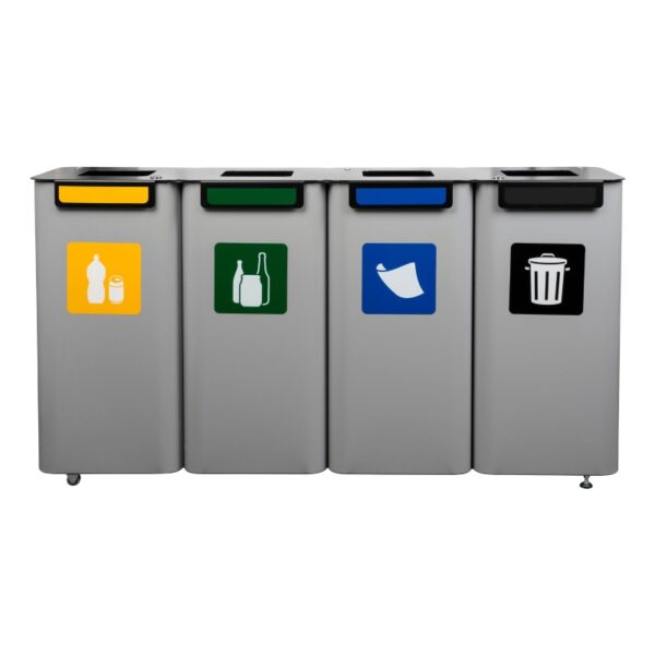 Stacja do segregacji odpadów MODULAR BIN 4 x 70 L