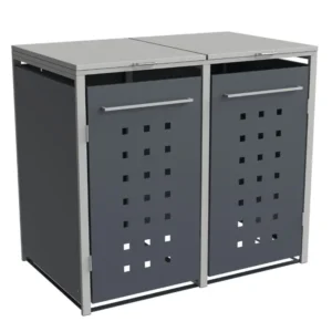 Obudowa na pojemnik komunalny MODERN BOX COVER 2 x 60 240 L bokiem