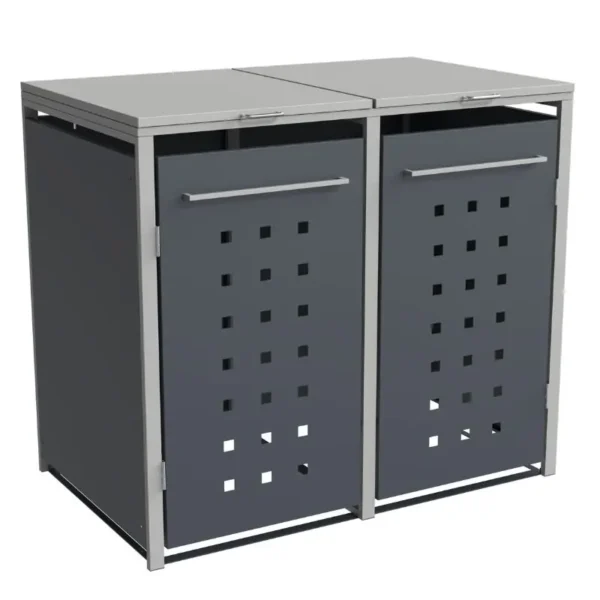 Obudowa na pojemnik komunalny MODERN BOX COVER 2 x 60 240 L bokiem