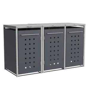 Obudowa na pojemnik komunalny MODERN BOX COVER 3 x 60 240 L bokiem