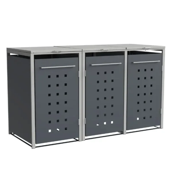 Obudowa na pojemnik komunalny MODERN BOX COVER 3 x 60 240 L bokiem