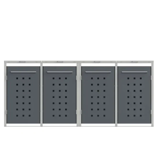 Obudowa na pojemnik komunalny MODERN BOX COVER 4 x 60 240 L front